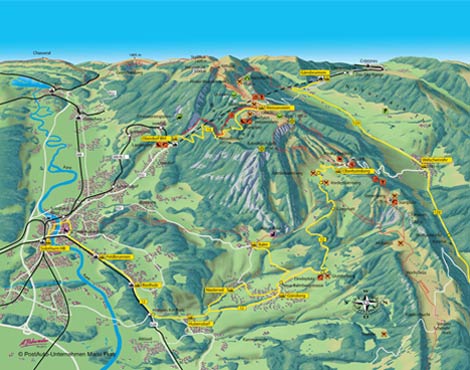 Panoramakarte Weissenstein